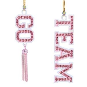 Betsey Johnson Team Spirit Earrings
